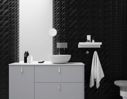 Embracing Elegance with Black Wall Tiles Bathroom!